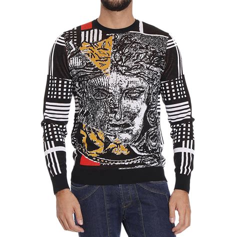 versace jumper black